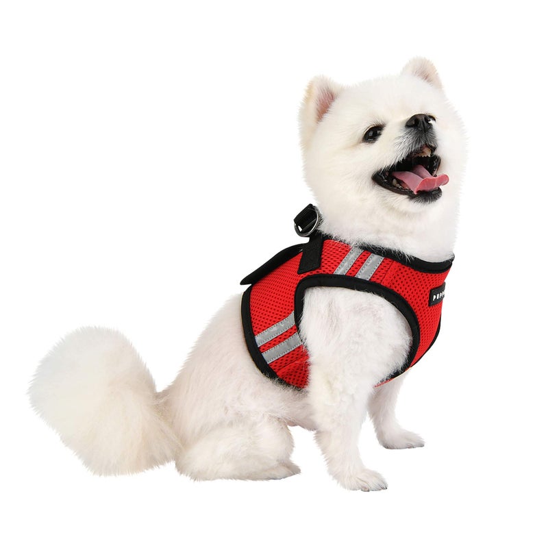 Puppia Soft Vest Harness PRO - RED - XL - Image 4